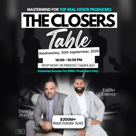 The Closers Table Tampa: The Perfect Listing Presentation