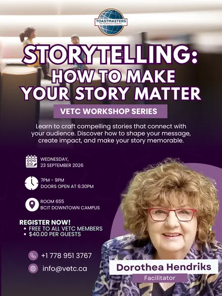 🎤 Storytelling: How to Make Your Story Matter | VETC Workshop Series
