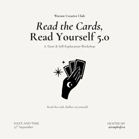 Warsaw Creative Club: Tarot Reading And Self Exploration Class With Eva