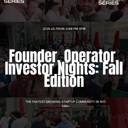 The Builder Series: Founder, Investor & Operator Nights - Nov. 19th