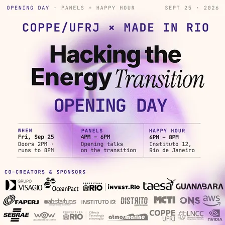 COPPE & Made in Rio Hackathon: Opening Day