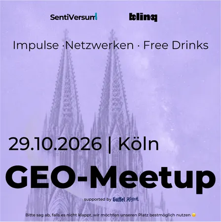GEO-Meetup by blinq & SentiVersum