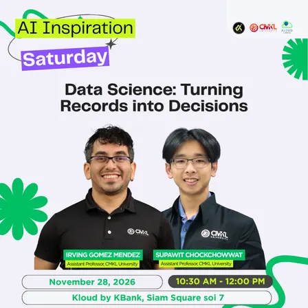 [AI Inspiration Saturday] Data Science: Turning Records into Decisions
