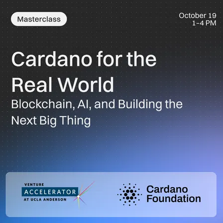 Cardano for the Real World: Blockchain, AI, and Building the Next Big Thing