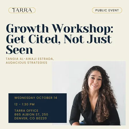 Growth Workshop: Get Cited, Not Just Seen