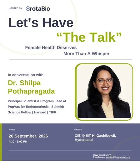 What Female Health Research Is Finally Catching Up On, In Conversation with Dr. Shilpa – Hosted by SrotaBio