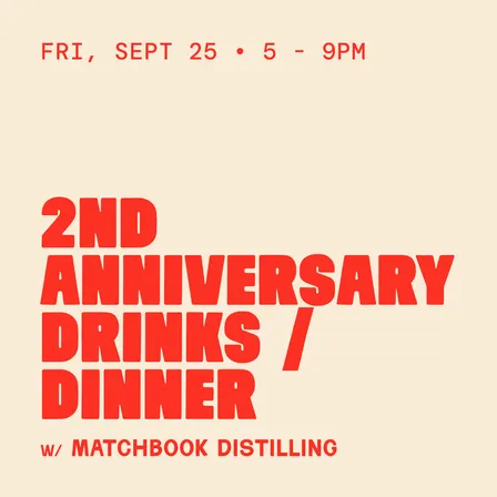 2nd Anniversary Drinks / Dinner