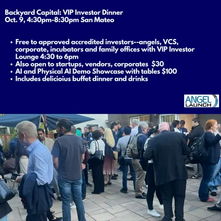Backyard Capital VIP Investors Dinner with AI & Physical AI Demo Showcase