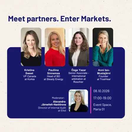 Meet partners. Enter markets.