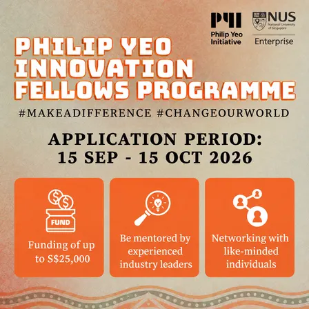 MAD TALK: Philip Yeo Innovation Fellows Programme 2026