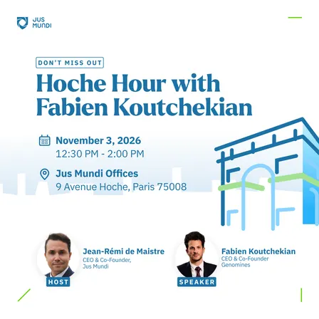 Hoche Hour with Fabien Koutchekian, Genomines | The Deep-Tech Startup Rewriting the Rules of Mining