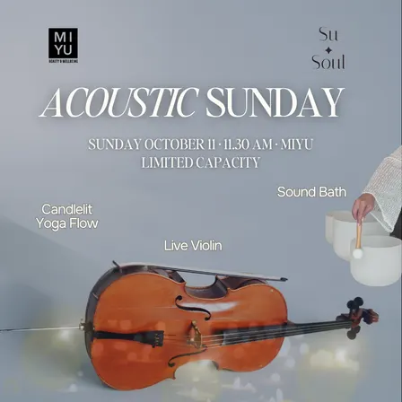 Acoustic Sunday: A Candlelit Yoga with Live Violin + Sound Bath