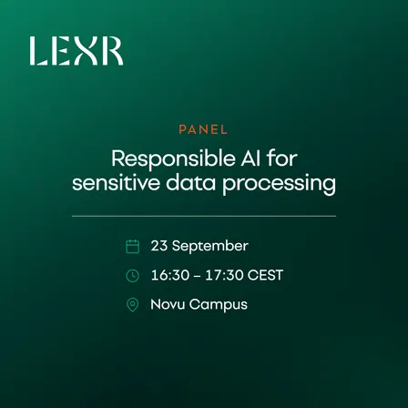 Panel: Responsible AI for sensitive data processing