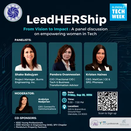 Glendale Tech Week 2026: LeadHERship - Empowering women in tech