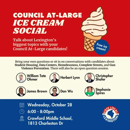 Council At-Large Ice Cream Social
