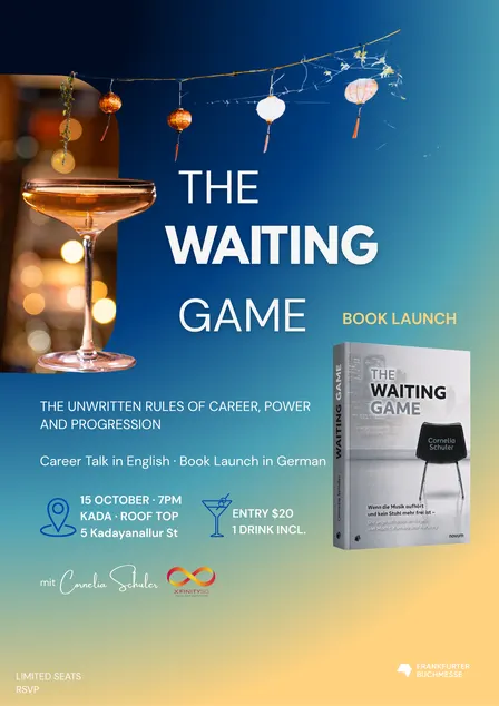 Career Talk & Book Launch: THE WAITING GAME
