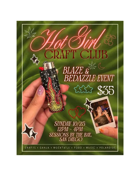 HOT GIRL CRAFT CLUB: BLAZE & BEDAZZLE