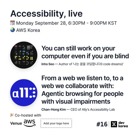 Accessibility, live