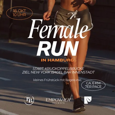Female Run mit EmpowHer Network, New York Bagel Bar & Pace and Silhouettes