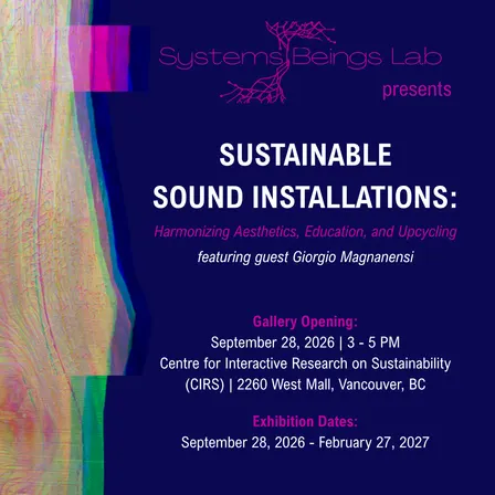 Sustainable Sound Installations — Opening