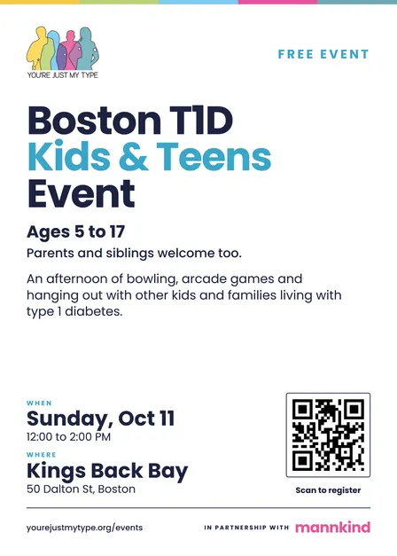 Boston T1D Kids & Teen Event