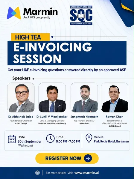 Marmin AI & SQC presents: High Tea - UAE E-Invoicing Session