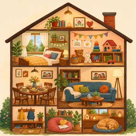 Parent-Child Art & Connection Workshop - Our Home