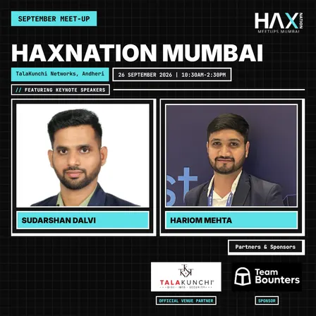 Haxnation Mumbai – September Monthly Meet-up