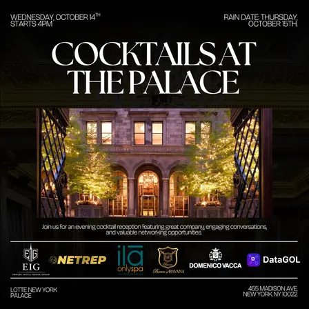 Cocktails at the Palace