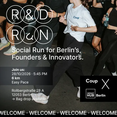 R&D Social Run | Coup x Impact Hub Berlin
