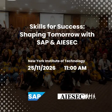 Skills for Success: Shaping Tomorrow with SAP & AIESEC 2.0