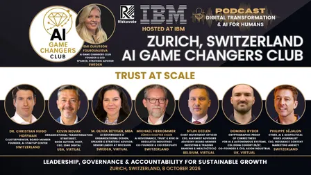 AI Game Changers Club | Zurich, Switzerland | Trust at Scale in the Age of AI