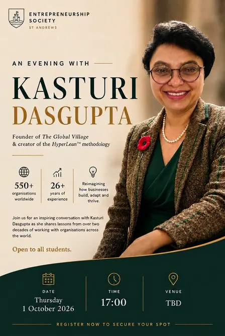 Building, Adapting & Thriving: An Evening with Kasturi Dasgupta