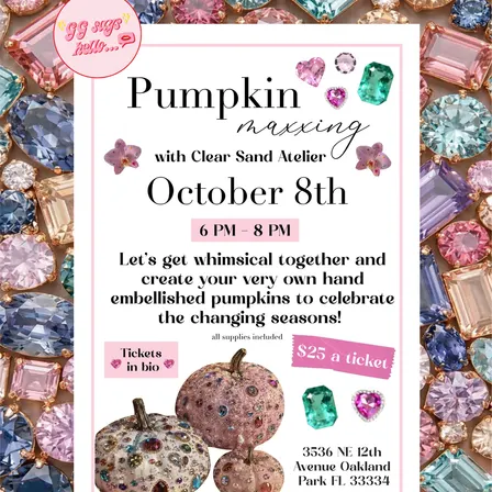 Bejewel Your Own Pumpkin Event