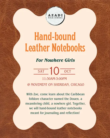 Hand-bound Leather Notebooks: For Nowhere Girls