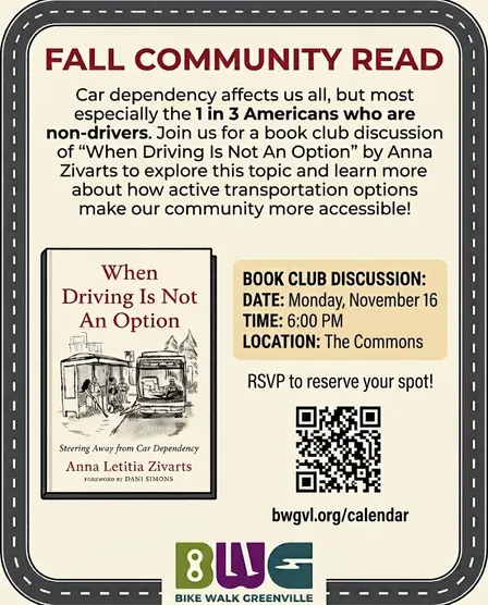 BWG Fall Community Read: When Driving is Not An Option