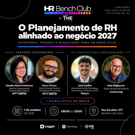 HR Bench Club by Grupo THE: O planejamento 2027 de RH alinhado ao negócio