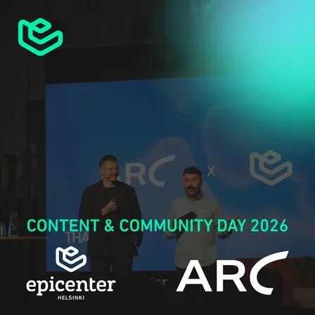 CONTENT & COMMUNITY DAY 2026 | ARC STUDIO x EPICENTER HELSINKI