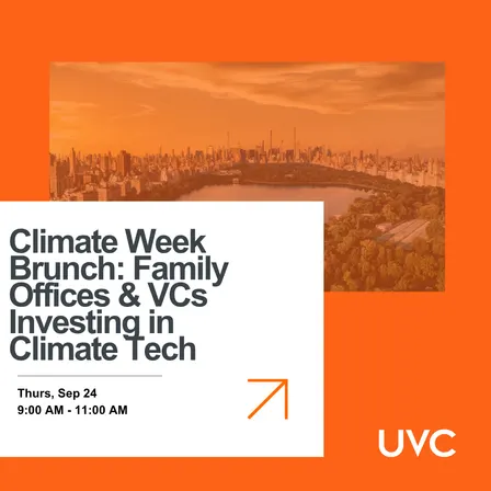 Climate Week Brunch: Family Offices & VCs Investing in Climate Tech