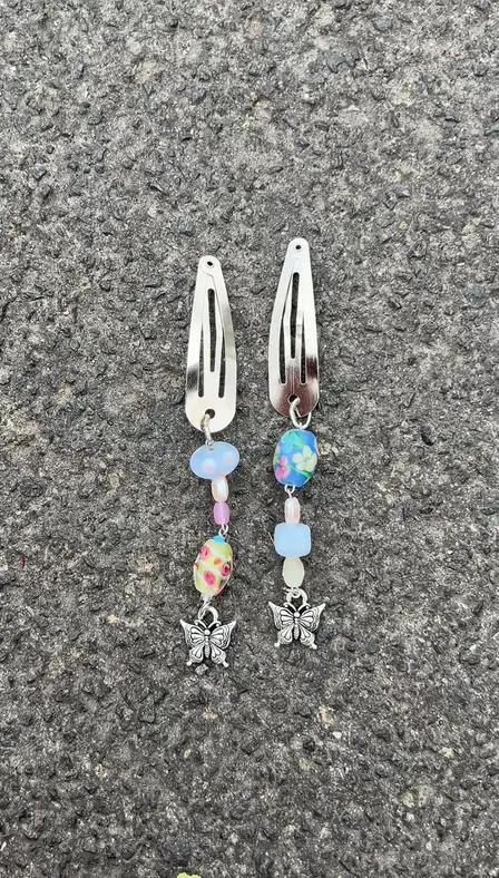 Custom Beaded Barrettes