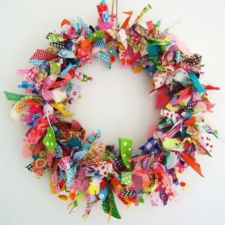 Baby-friendly Rag Wreath Making