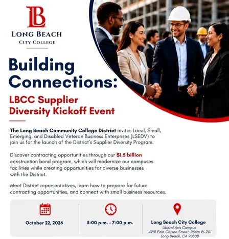 Long Beach City College Supplier Diversity Program Kickoff Event