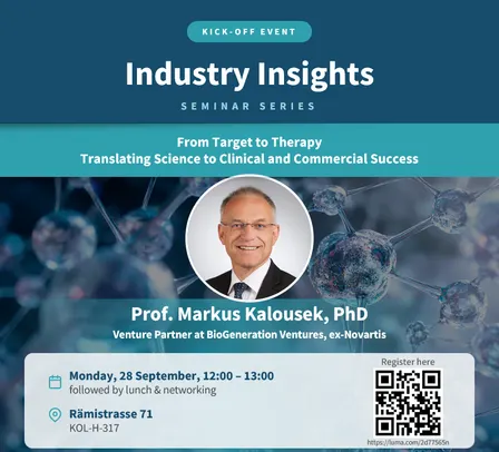 Industry Insights Seminar Series Kick-off Event with Markus Kalousek