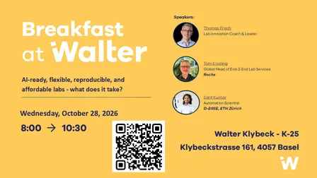 Breakfast at Walter - AI-ready, flexible, reproducible, labs - what does it take?