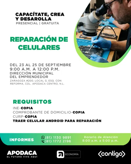 CURSO DE REPARACIÓN DE CELULARES (PRESENCIAL)
