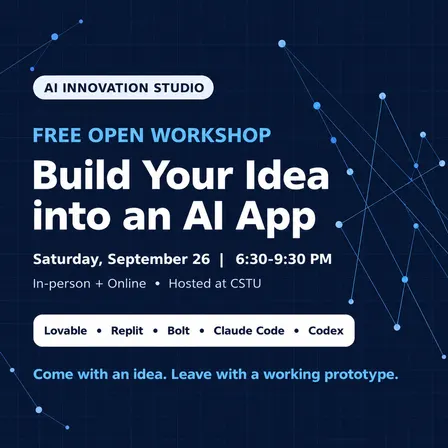 Free Open Workshop — Build Your Idea into an AI App