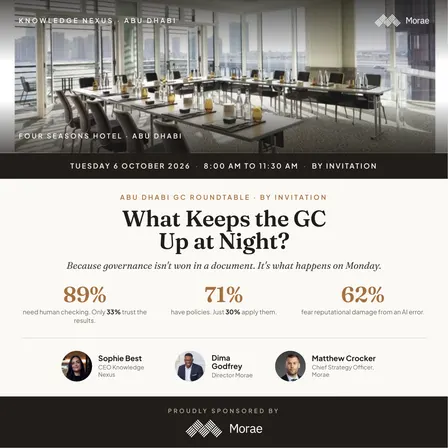 Abu Dhabi - A GC Roundtable - What Keeps the GC Up at Night?