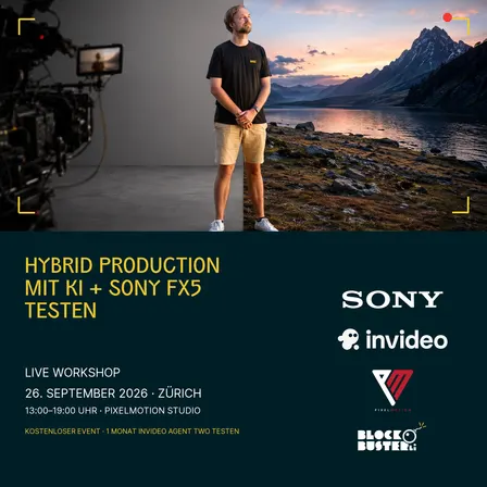 Hybrid Production mit KI + Die neue Sony FX5 testen