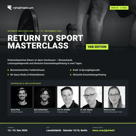 rehathleticum MASTERCLASS RTS nach VKB-Verletzungen