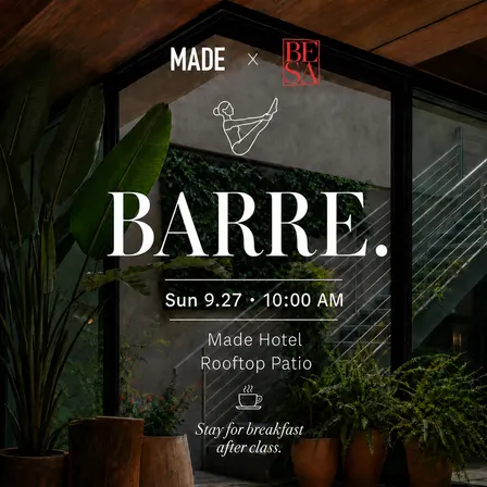 BARRE @ MADE Hotel